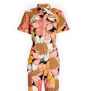 FARM Rio Sunflower Denim Jumpsuit